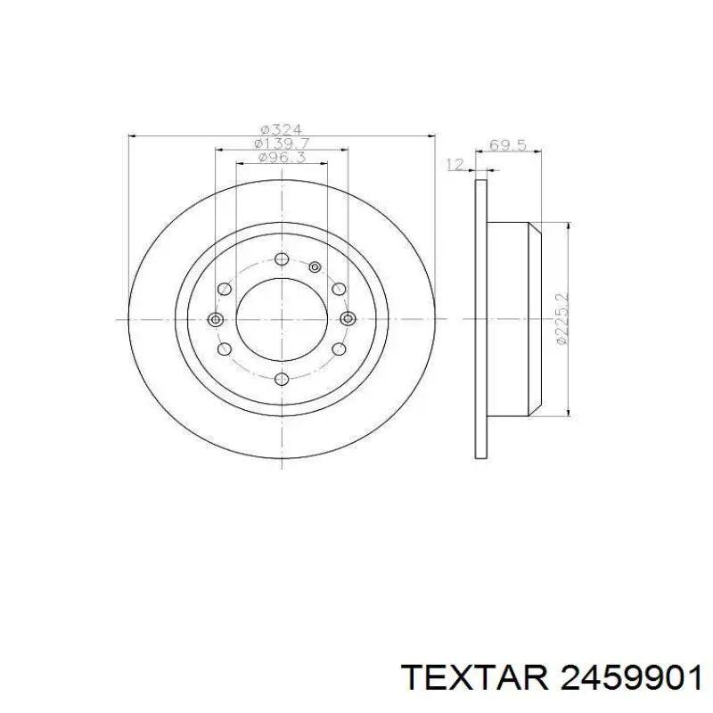 Колодки дисковые  Textar 2459901 цена, от 19.66 USD