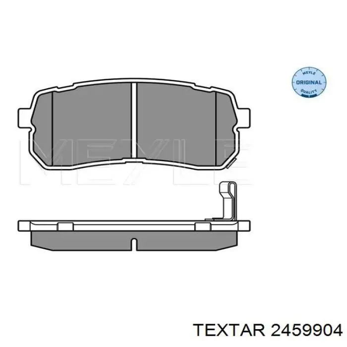 Купить 2459904 Textar Колодки тормозные задние, дисковые