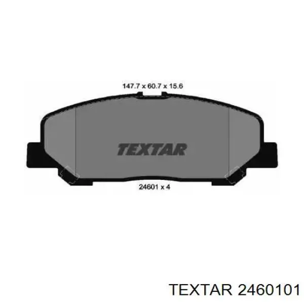 Передние тормозные колодки 2460101 Textar