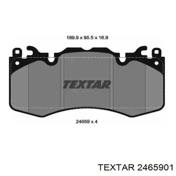 Передние тормозные колодки 2465901 Textar