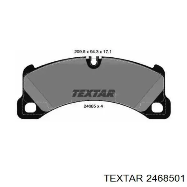 Купить 2468501 Textar Колодки тормозные