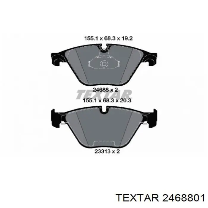 Колодки Textar 2468801 цена, от 74.41 USD