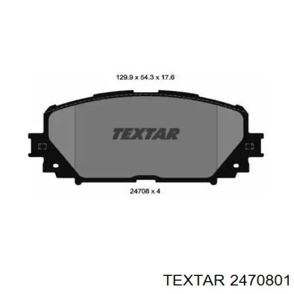 Передние тормозные колодки 2470801 Textar