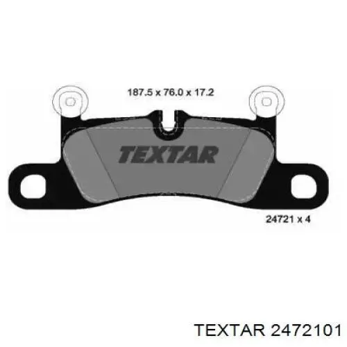 Купить 2472101 Textar Колодки тормозные задние, дисковые