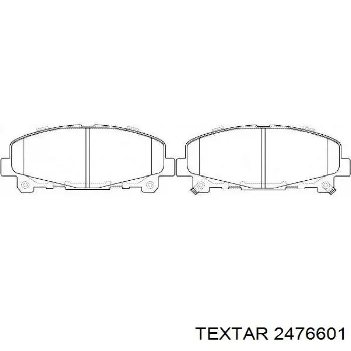 Тормозные колодки Textar 2476601