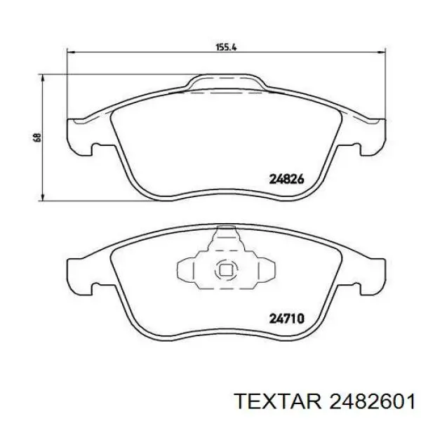 Колодки Textar 2482601 цена, от 32.72 USD