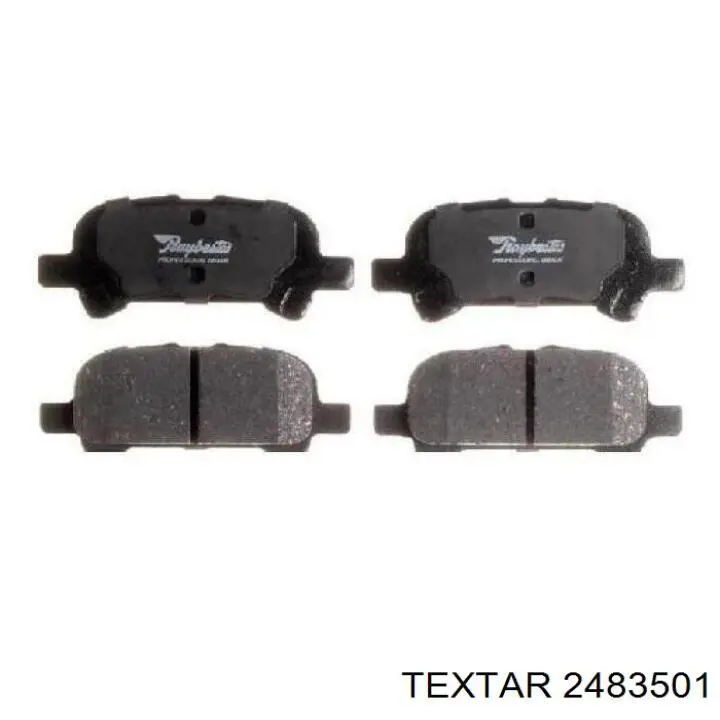 Купить 2483501 Textar Колодки тормозные задние, дисковые