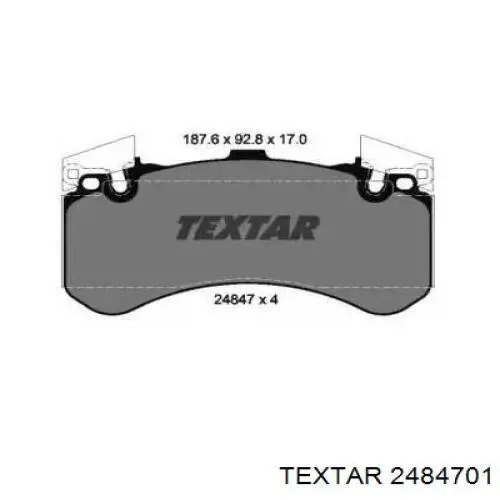 Тормозные колодки Textar 2484701
