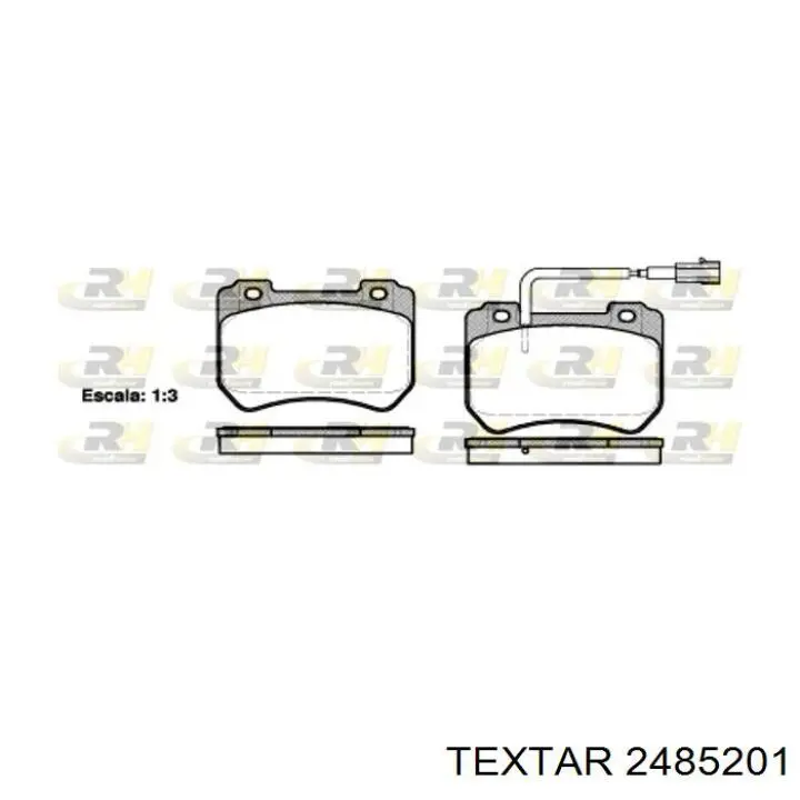 Передние тормозные колодки 2485201 Textar