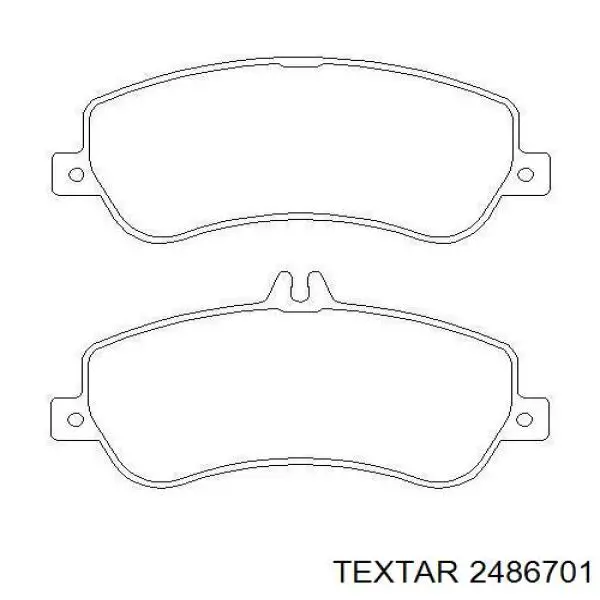 Купить 2486701 Textar Колодки тормозные