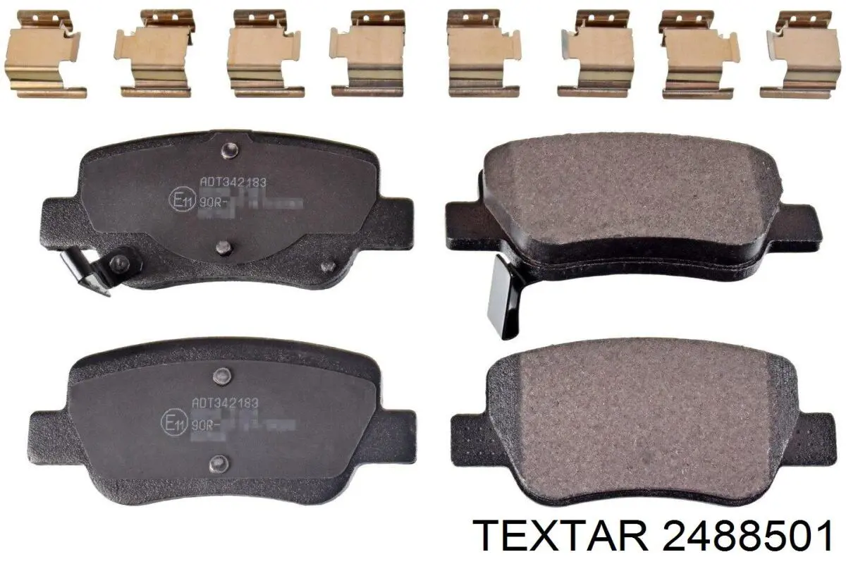 Колодки дисковые  Textar 2488501 цена, от 41.27 USD