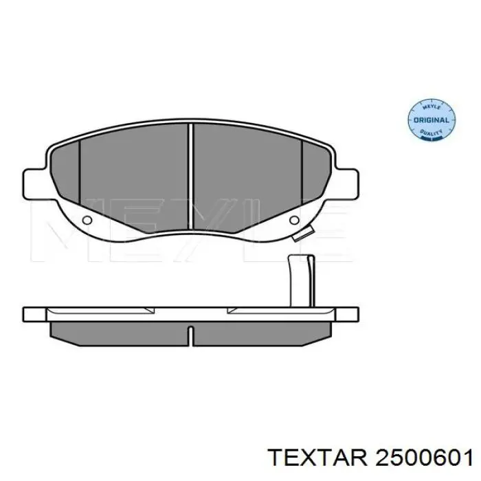 Тормозные колодки Textar 2500601