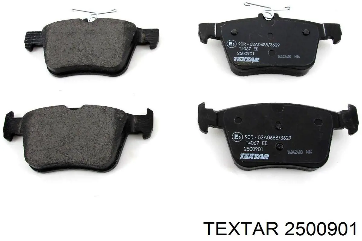 Купить 2500901 Textar Колодки тормозные задние, дисковые