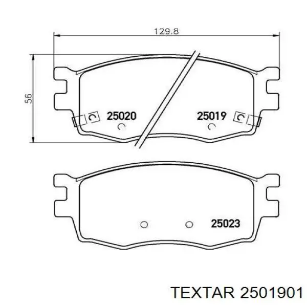 Колодки Textar 2501901 цена, от 15.04 USD