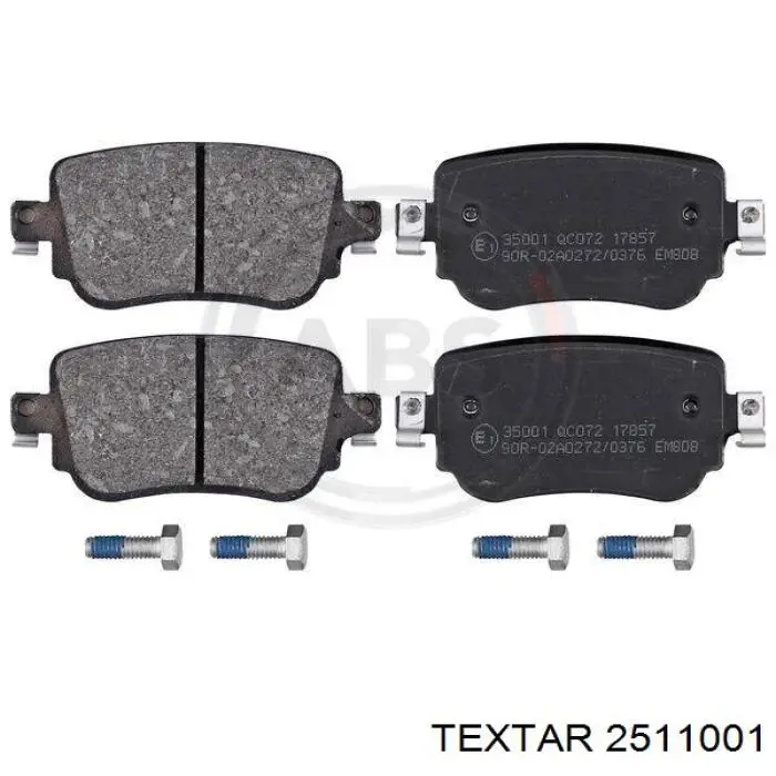Колодки дисковые  Textar 2511001 цена, от 49.26 USD