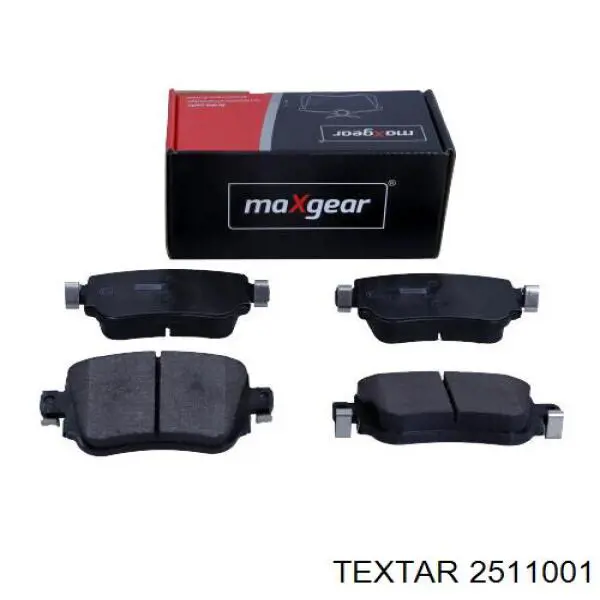 Купить 2511001 Textar Колодки тормозные задние, дисковые