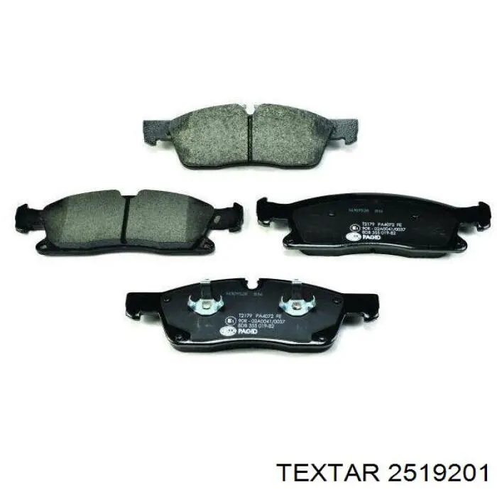 Передние тормозные колодки 2519201 Textar