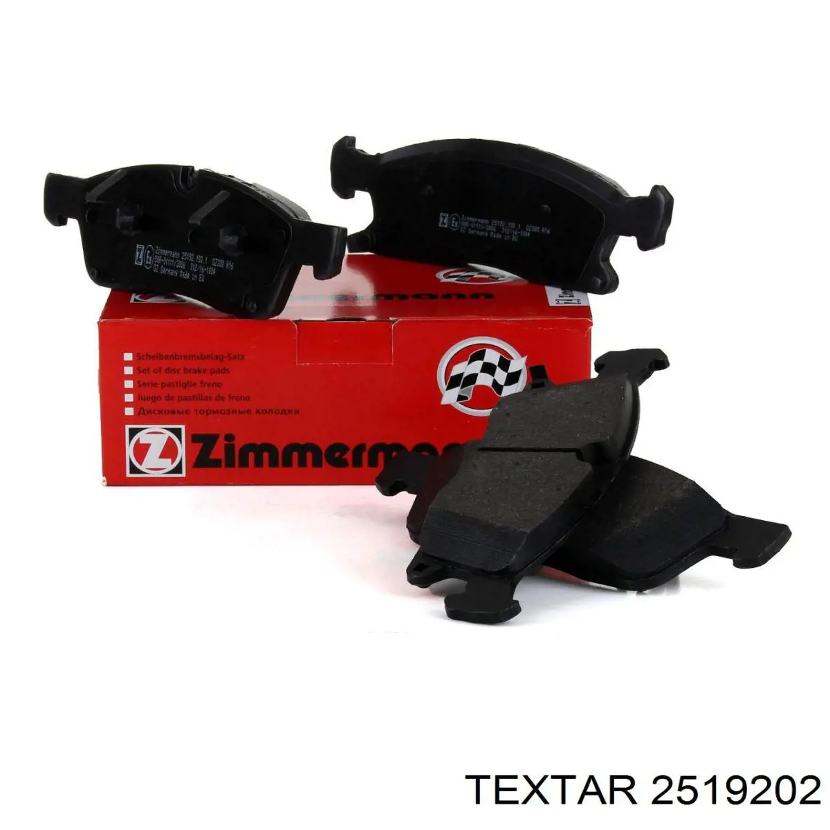 Передние тормозные колодки 2519202 Textar