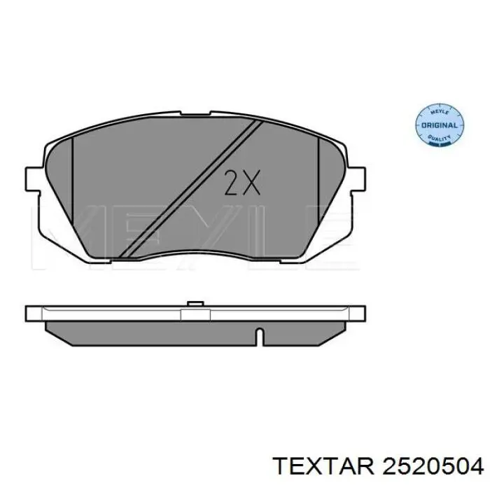 Купить 2520504 Textar Колодки тормозные