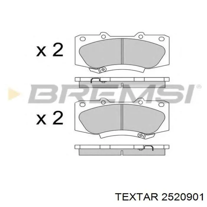 Купить 2520901 Textar Колодки тормозные