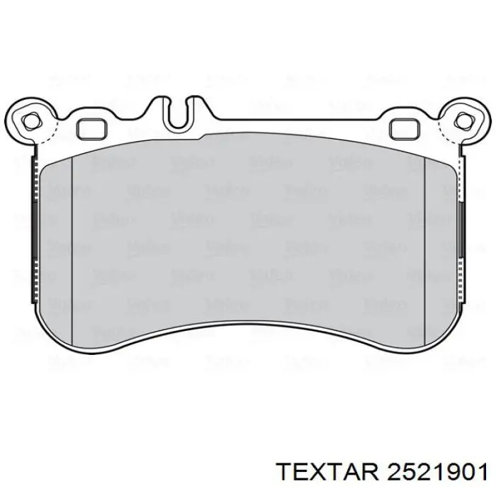 Тормозные колодки Textar 2521901