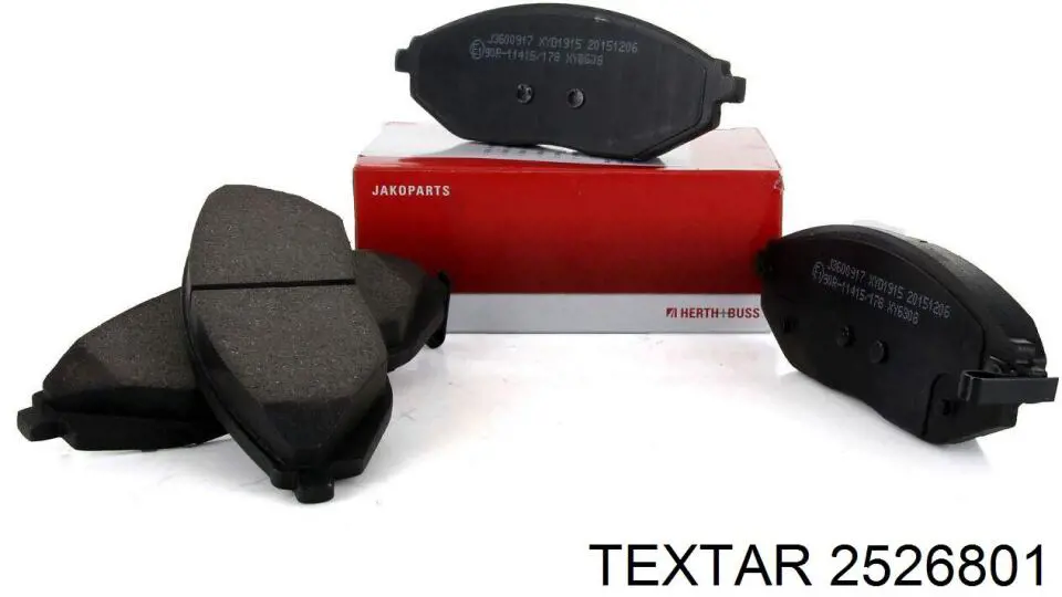 Передние тормозные колодки 2526801 Textar