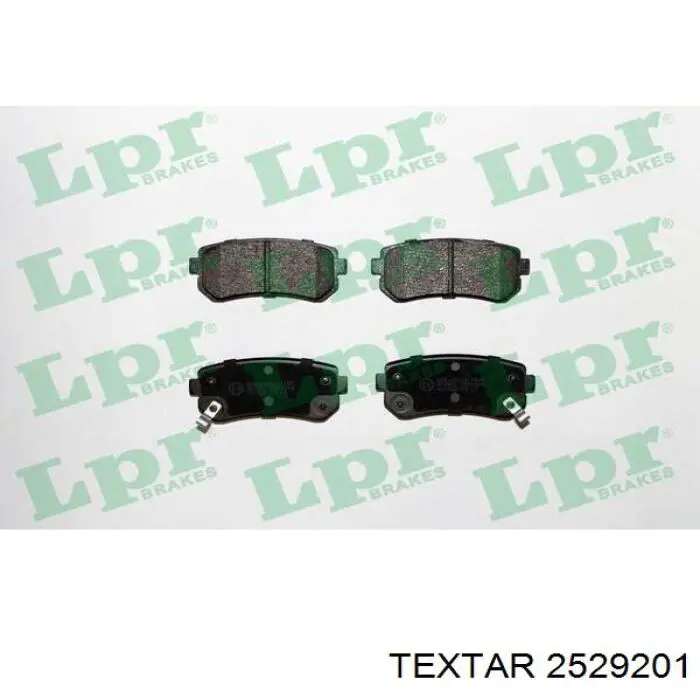 Задние тормозные колодки 2529201 Textar