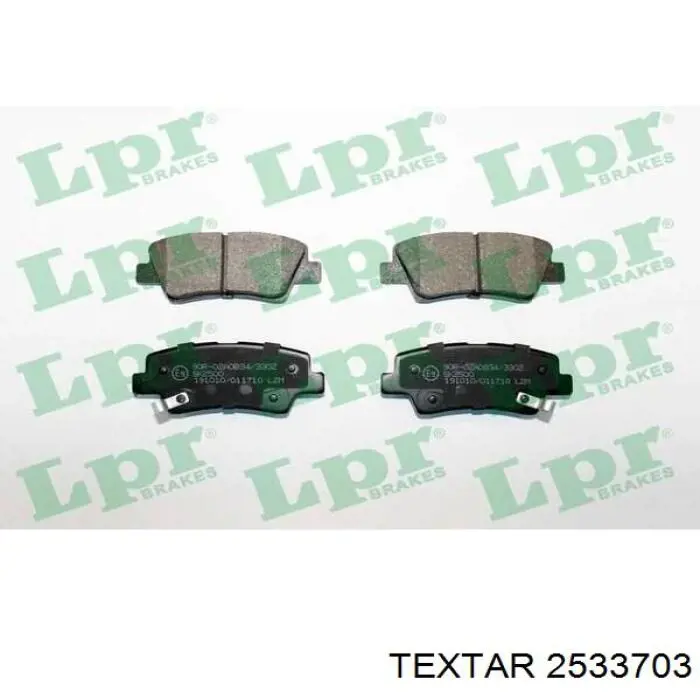 Купить 2533703 Textar Колодки тормозные задние, дисковые