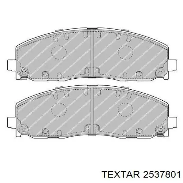 Передние тормозные колодки 2537801 Textar