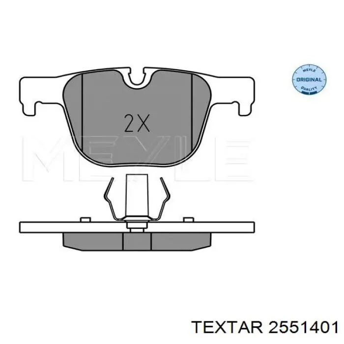 Купить 2551401 Textar Колодки тормозные задние, дисковые
