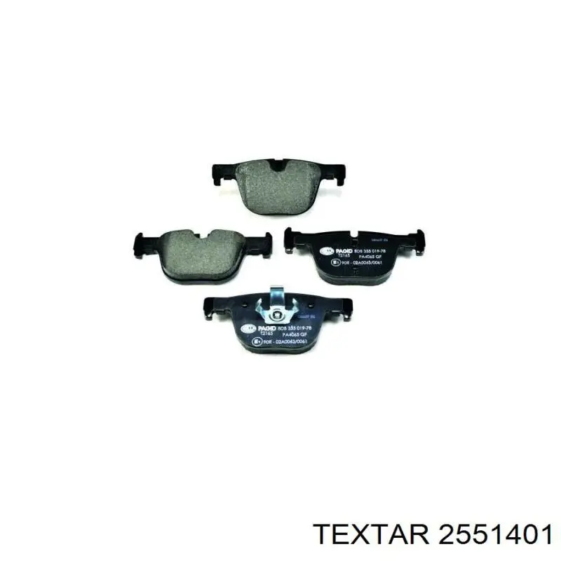 Задние дисковые колодки Textar 2551401