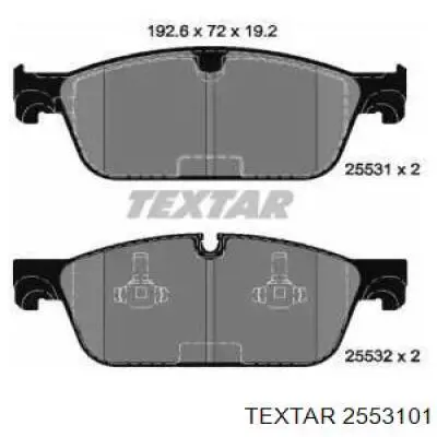 Купить 2553101 Textar Колодки тормозные