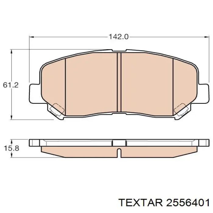 Купить 2556401 Textar Колодки тормозные