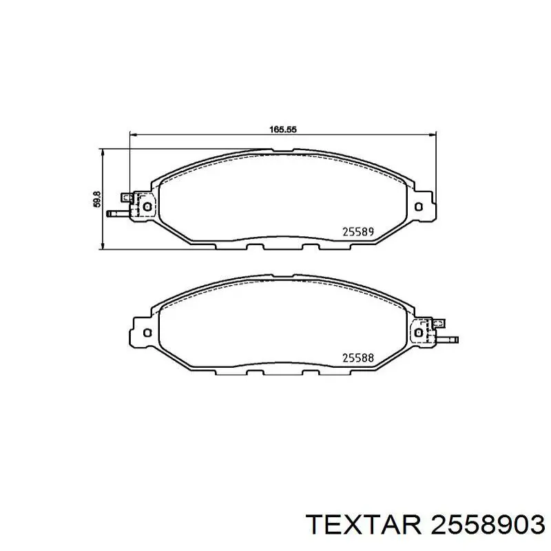 Колодки Textar 2558903 цена, от 98.14 USD