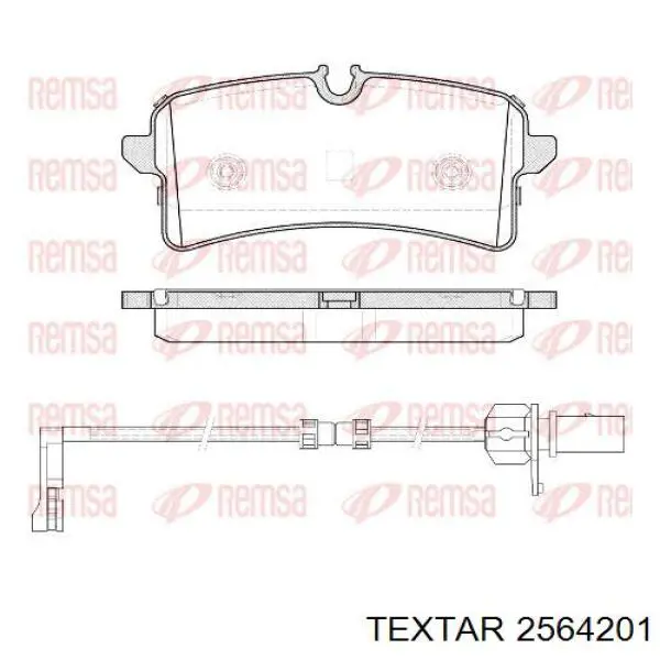 Купить 2564201 Textar Колодки тормозные задние, дисковые