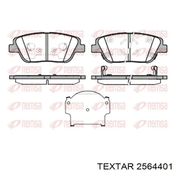 Купить 2564401 Textar Колодки тормозные