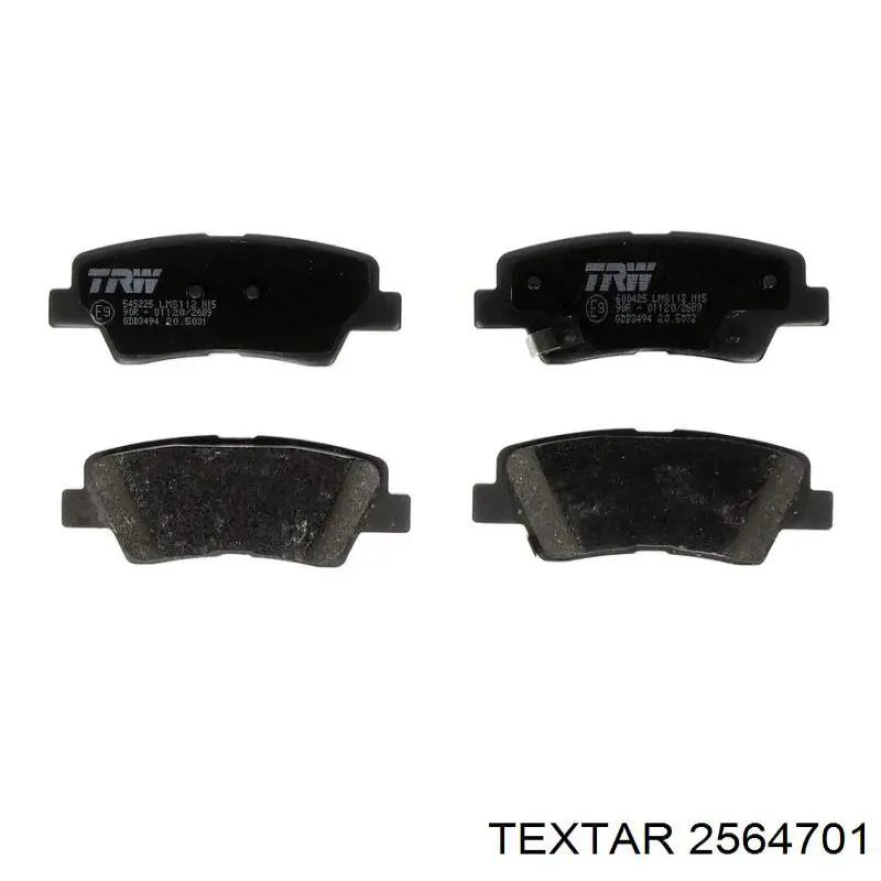 Колодки дисковые  Textar 2564701 цена, от 23.70 USD