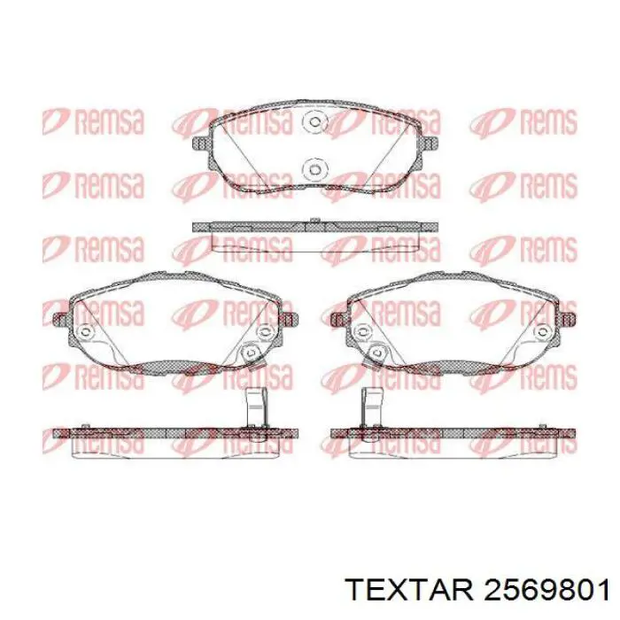 Купить 2569801 Textar Колодки тормозные