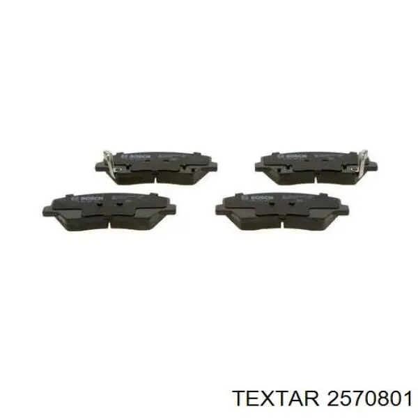 Передние тормозные колодки 2570801 Textar