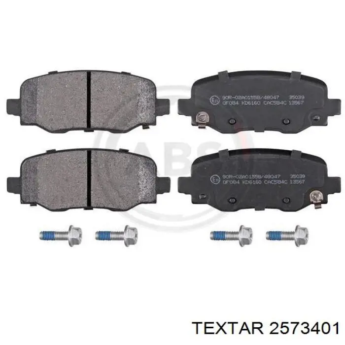 Купить 2573401 Textar Колодки тормозные задние, дисковые
