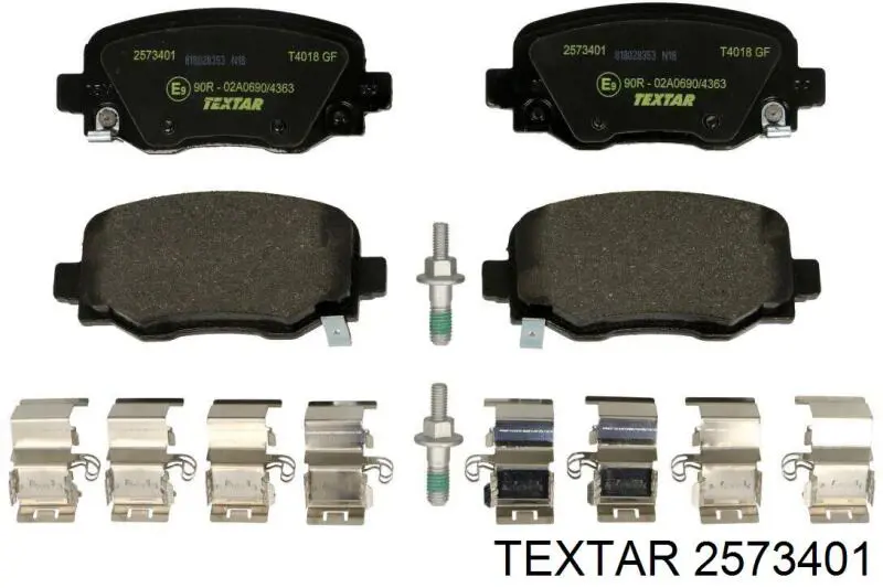 Колодки дисковые  Textar 2573401 цена, от 33.36 USD