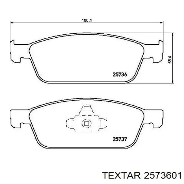 Compre 2573601 Textar Sapatas do freio dianteiras de disco
