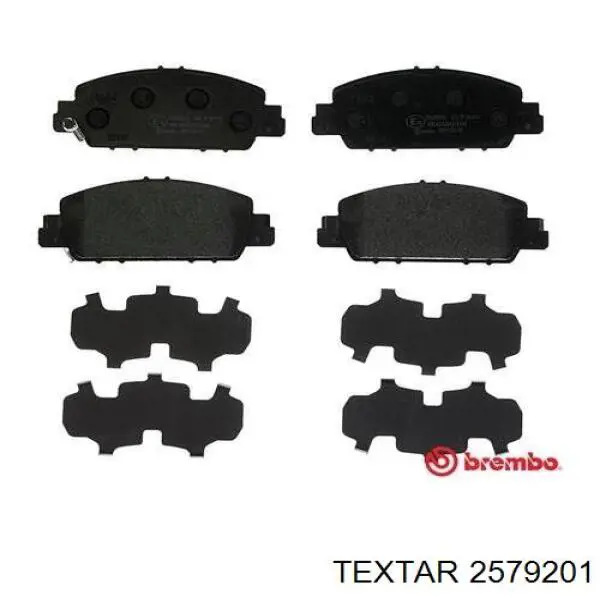 2579201 Textar Колодки передние