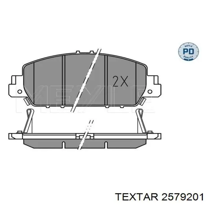 Купить 2579201 Textar Колодки тормозные