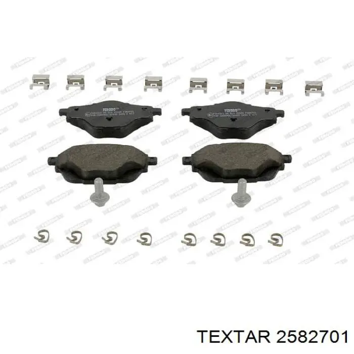 Задние тормозные колодки 2582701 Textar