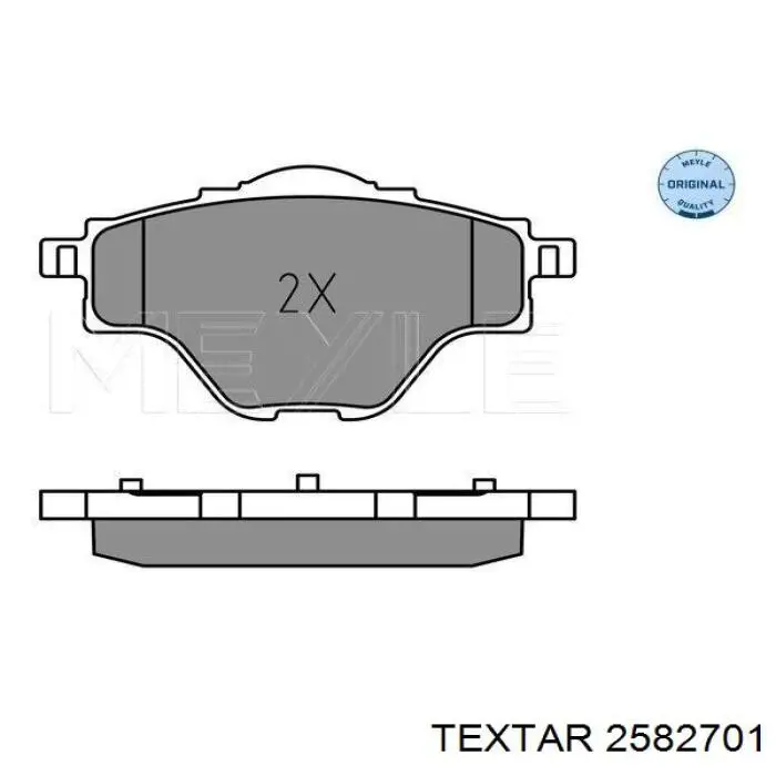 Купить 2582701 Textar Колодки тормозные задние, дисковые