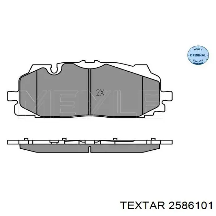 Колодки Textar 2586101 цена, от 139.27 USD