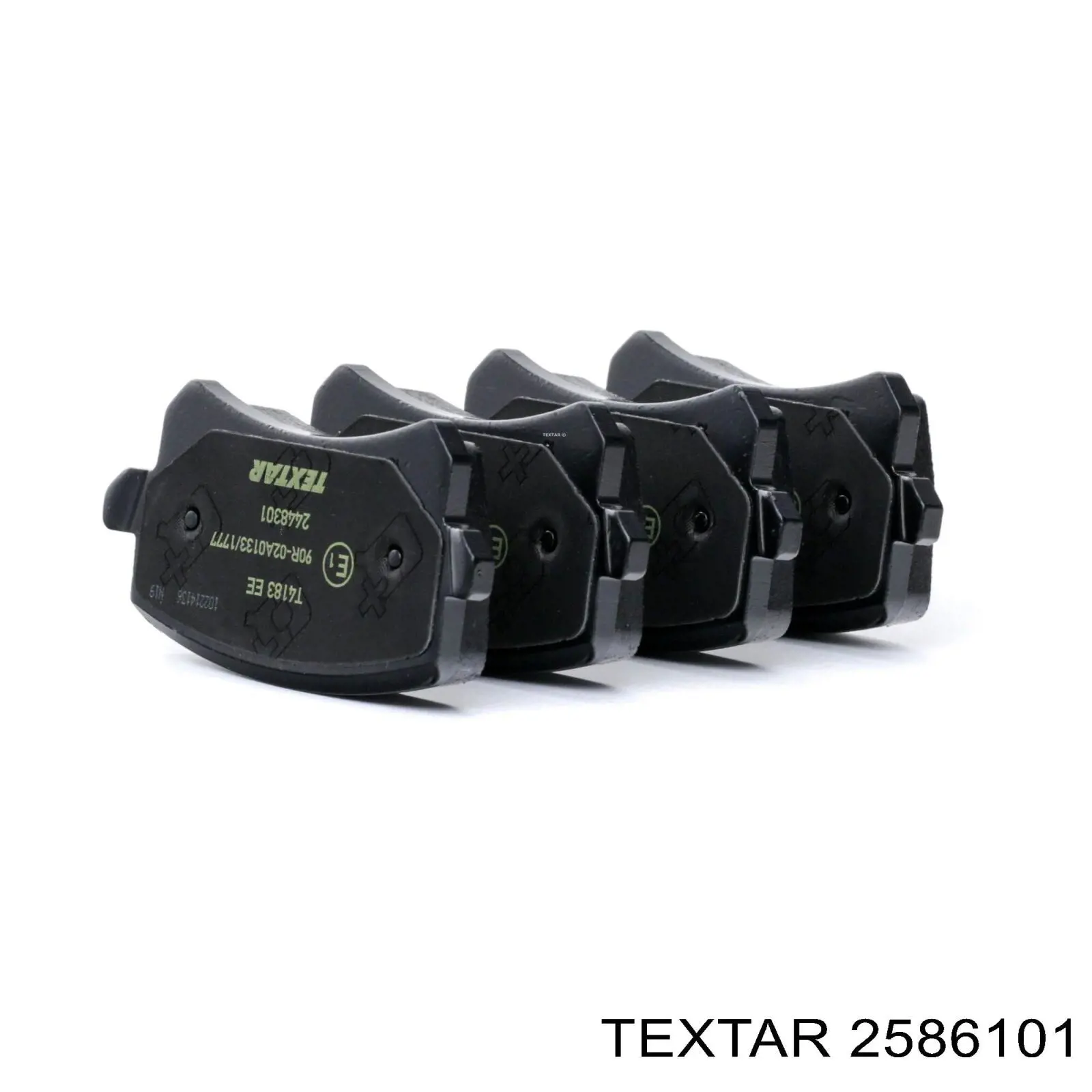 2586101 Textar Колодки передние