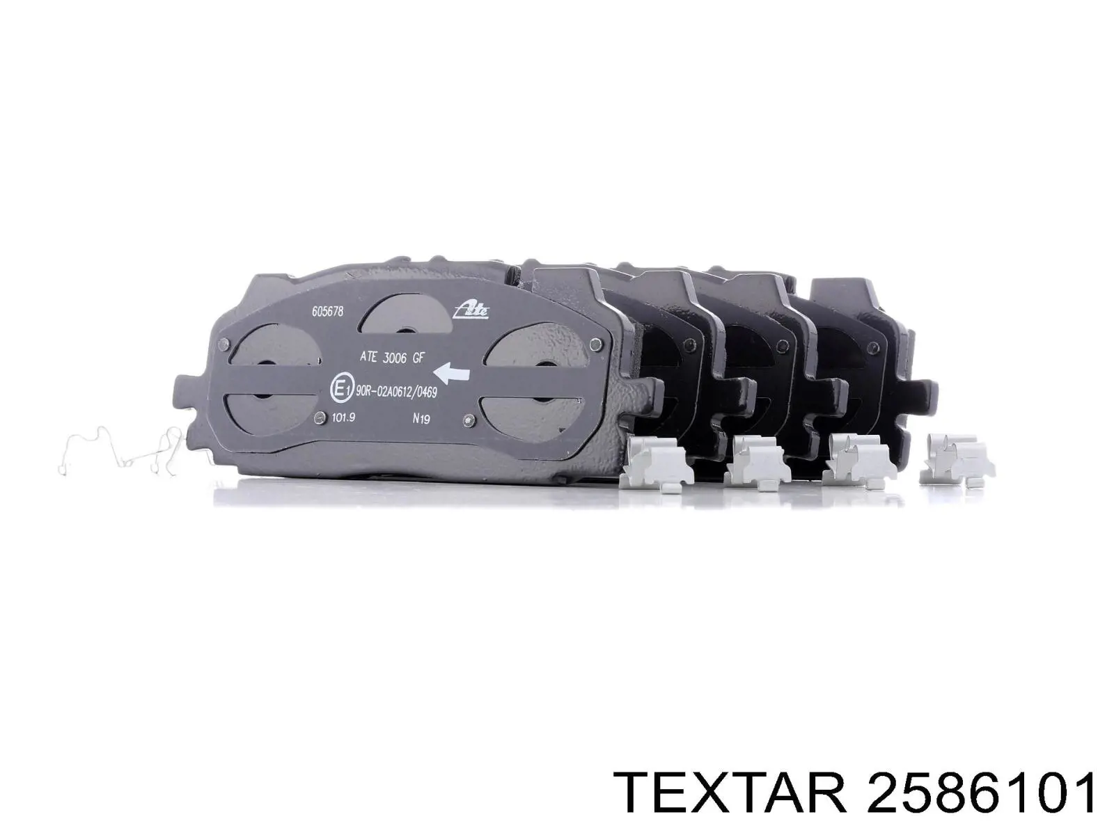 Передние тормозные колодки 2586101 Textar