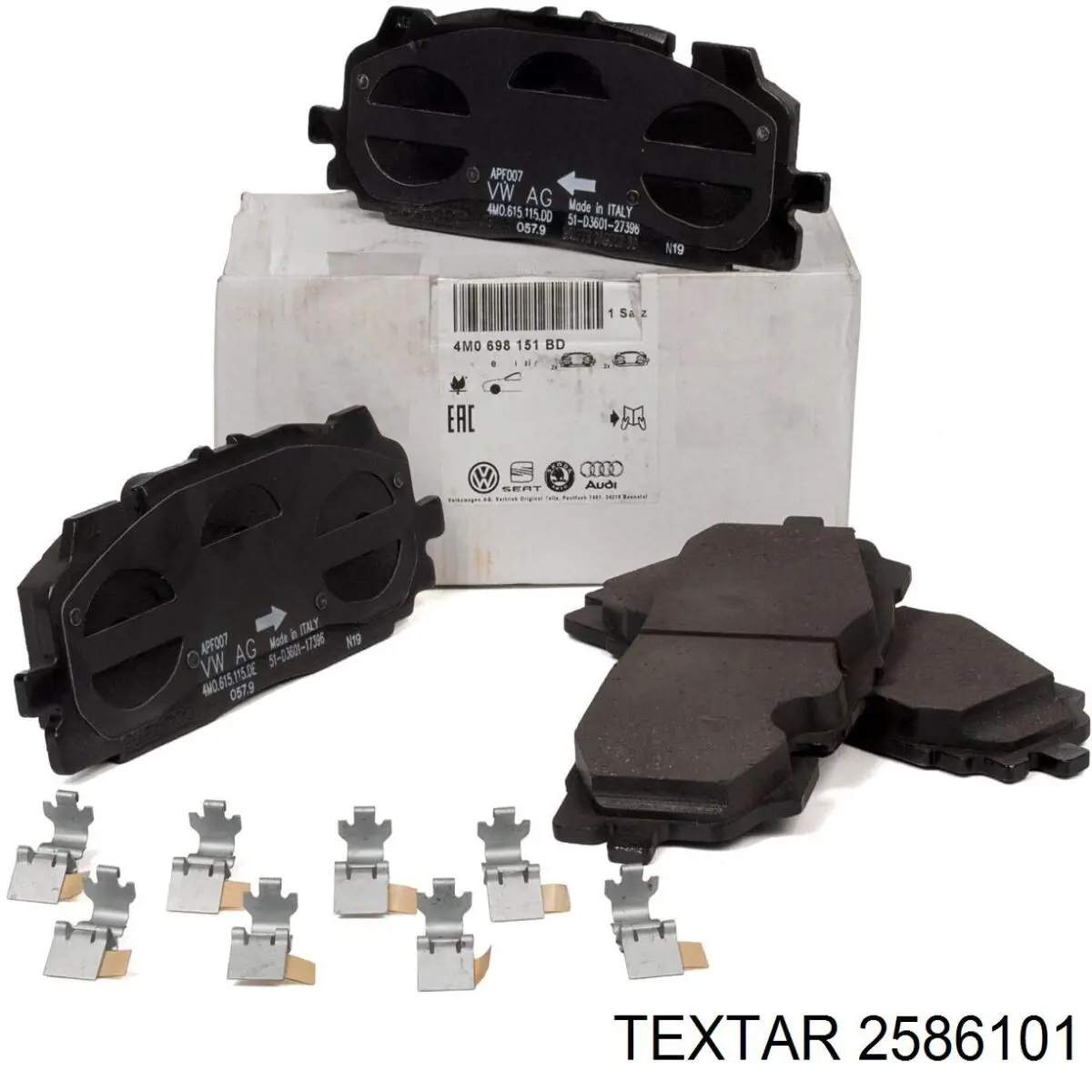 Тормозные колодки Textar 2586101